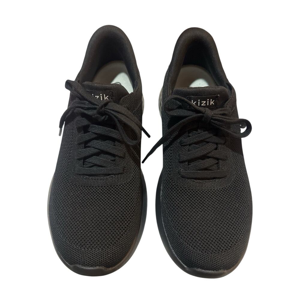 Kizik Athens Triple Blackout Sneakers Men 7 Women 8.5 Hands Free Cage Comfort